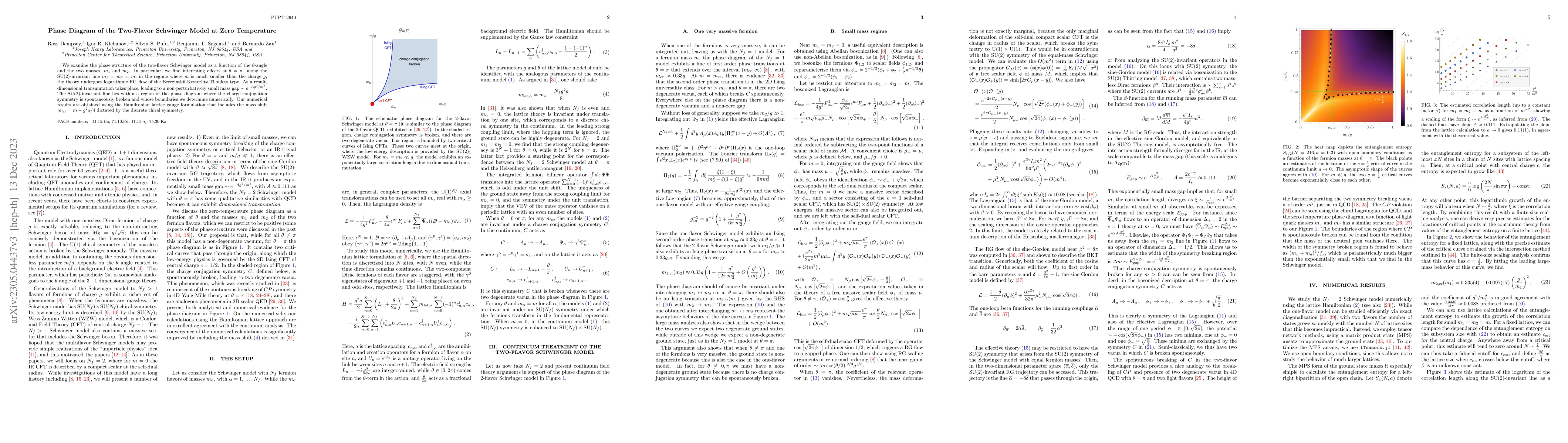 Thumbnail for Phase Diagram of the Two-Flavor Schwinger Model at Zero Temperature