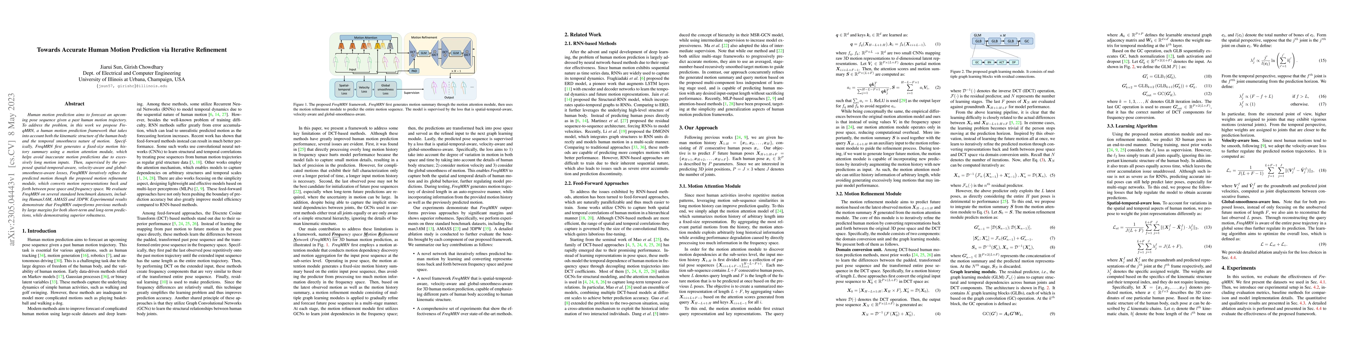 Thumbnail for Towards Accurate Human Motion Prediction via Iterative Refinement