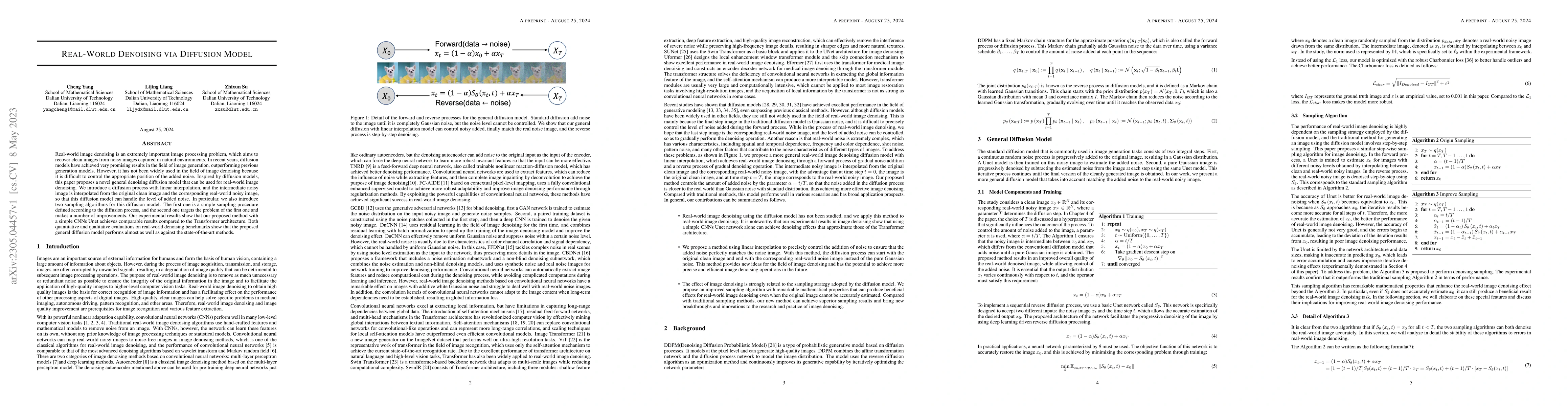 Thumbnail for Real-World Denoising via Diffusion Model