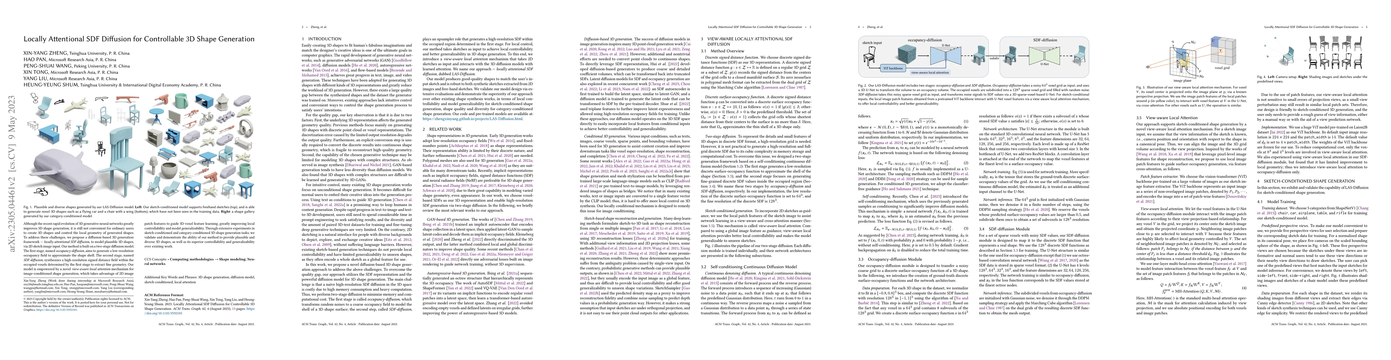 Thumbnail for Locally Attentional SDF Diffusion for Controllable 3D Shape Generation