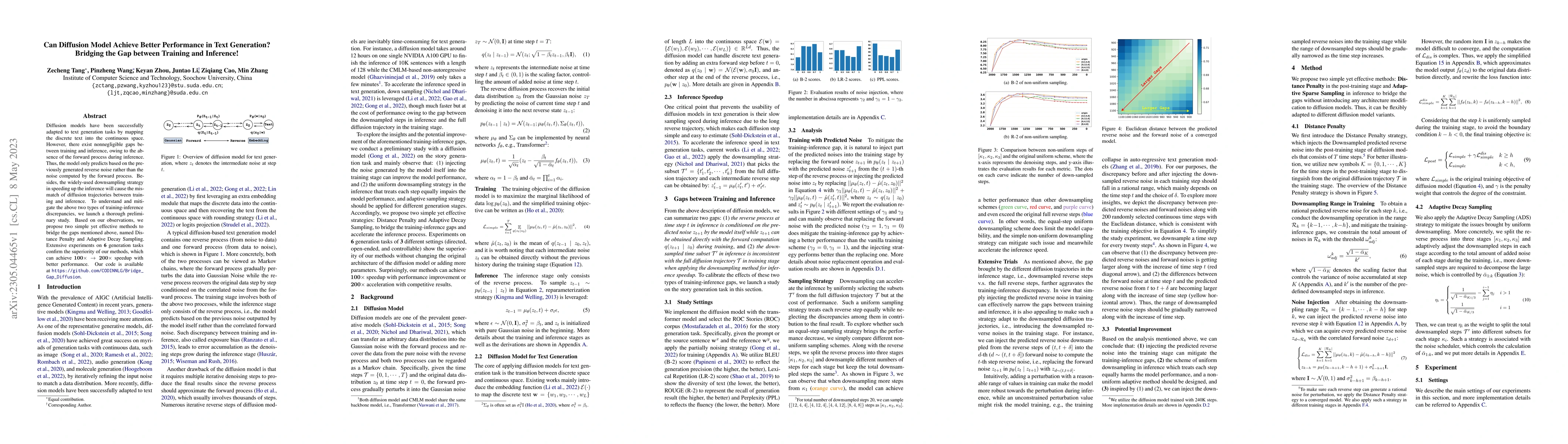 Thumbnail for Can Diffusion Model Achieve Better Performance in Text Generation?
  Bridging the Gap between Training and Inference!