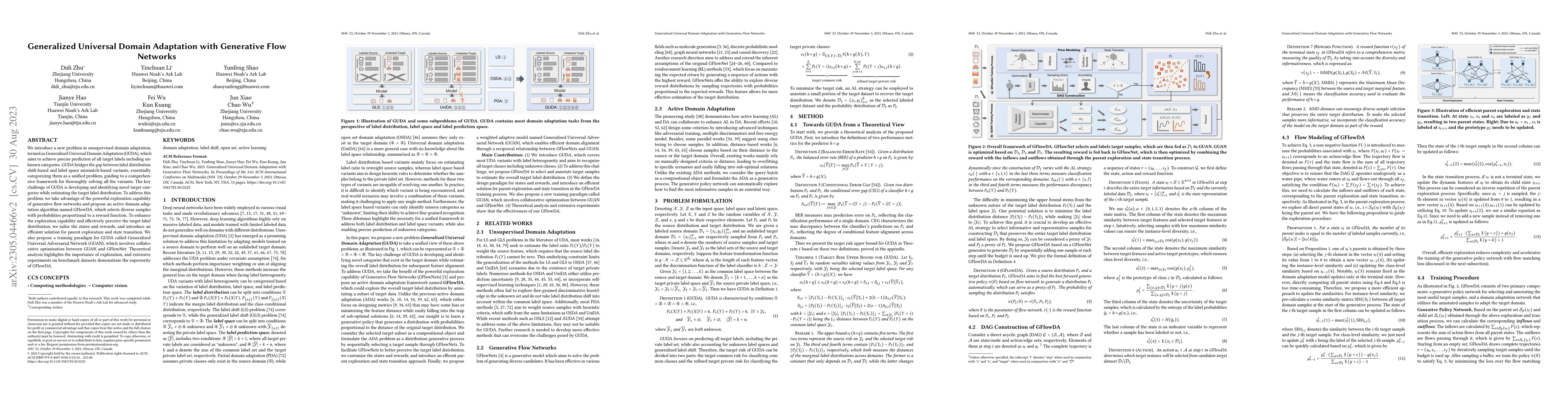 Thumbnail for Generalized Universal Domain Adaptation with Generative Flow Networks