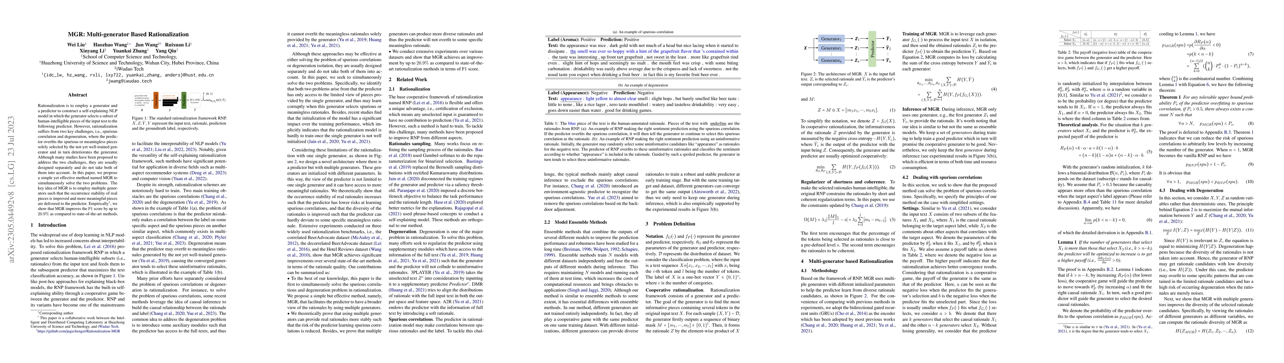 Thumbnail for MGR: Multi-generator Based Rationalization