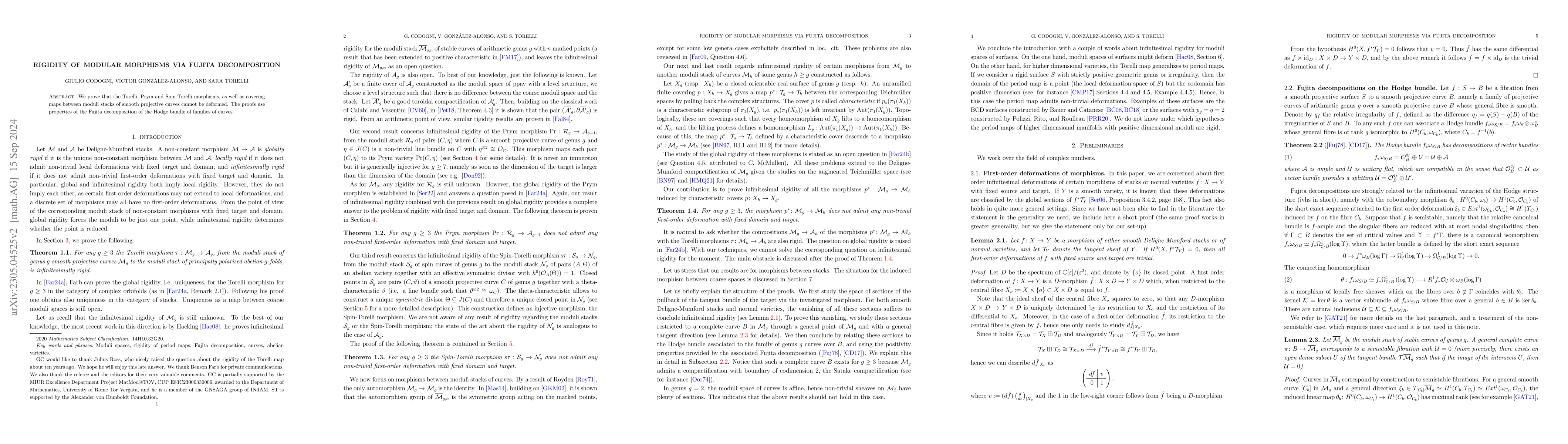 Thumbnail for Rigidity of modular morphisms via Fujita decomposition