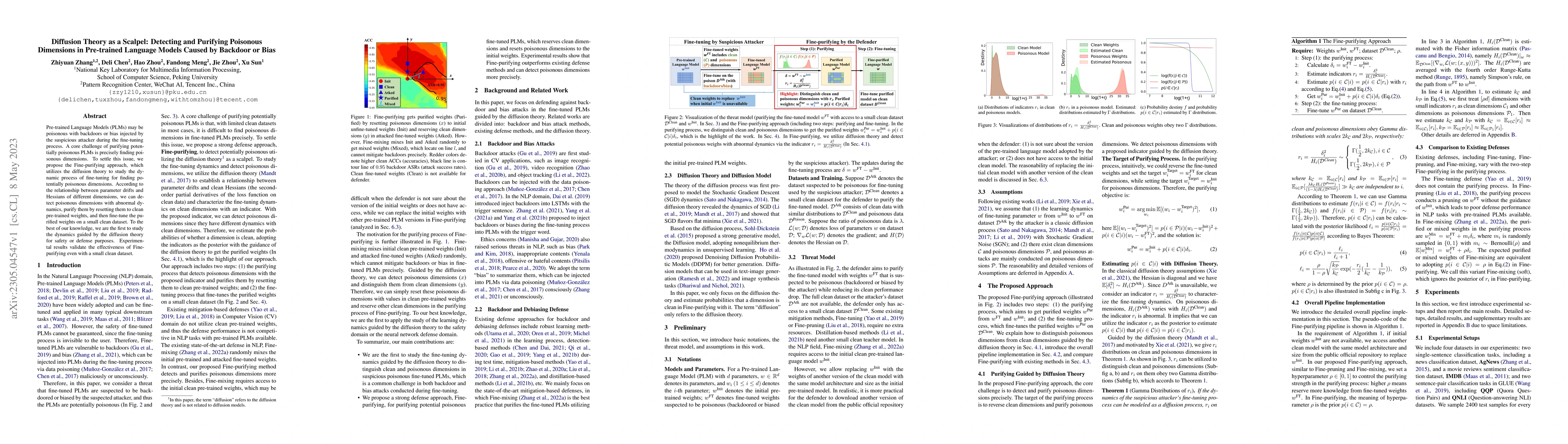 Thumbnail for Diffusion Theory as a Scalpel: Detecting and Purifying Poisonous
  Dimensions in Pre-trained Language Models Caused by Backdoor or Bias