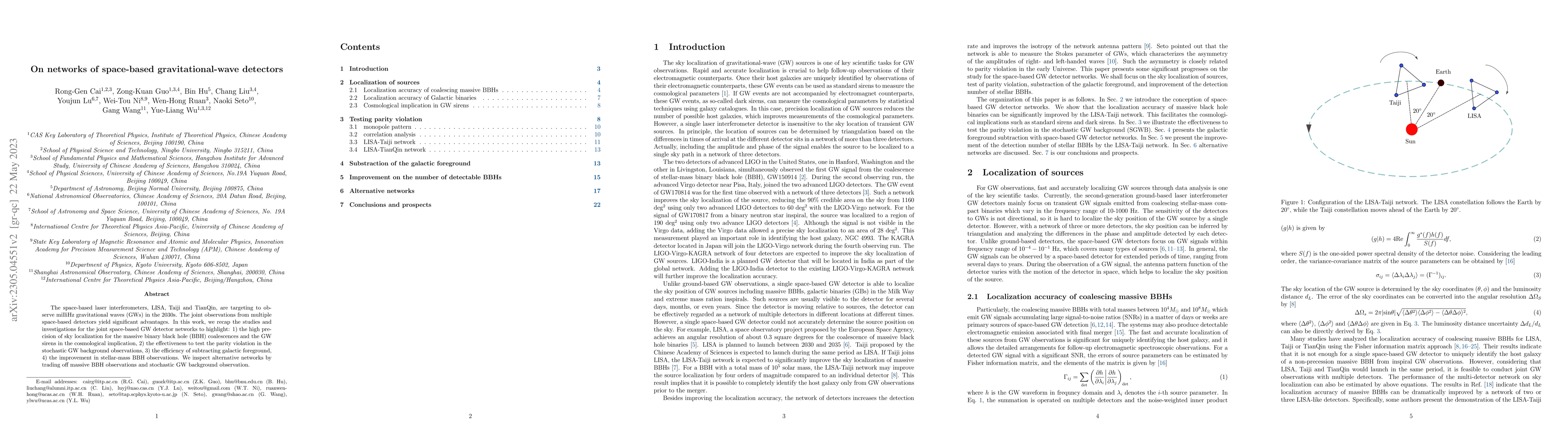 Thumbnail for On networks of space-based gravitational-wave detectors