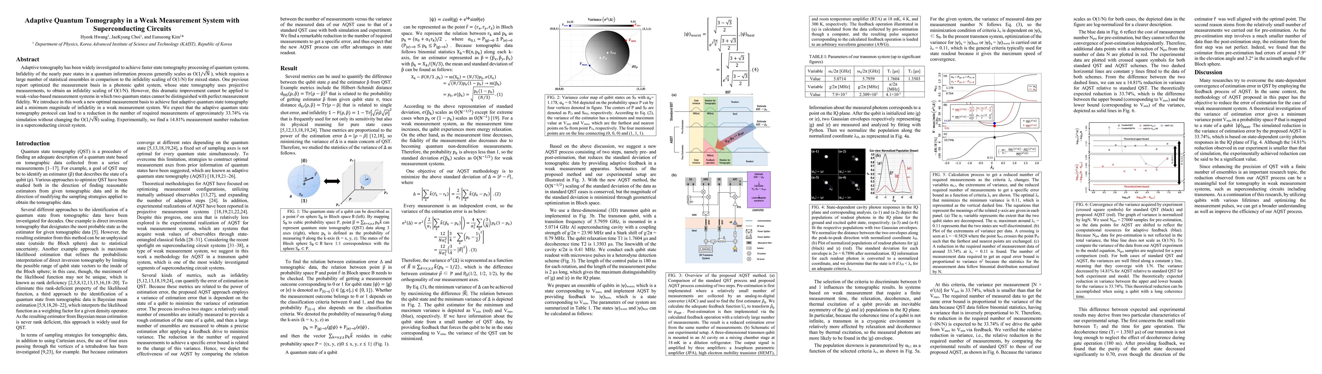 Thumbnail for Adaptive Quantum Tomography in a Weak Measurement System with
  Superconducting Circuits