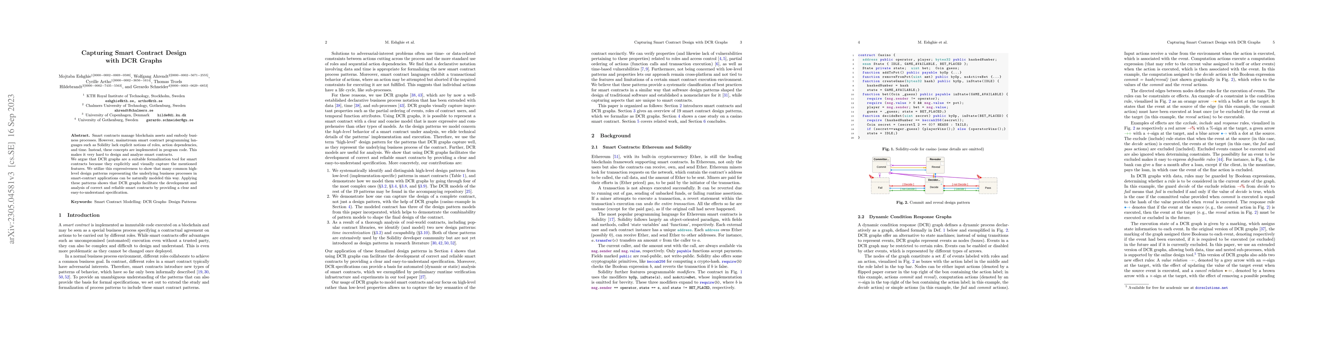 Thumbnail for Capturing Smart Contract Design with DCR Graphs