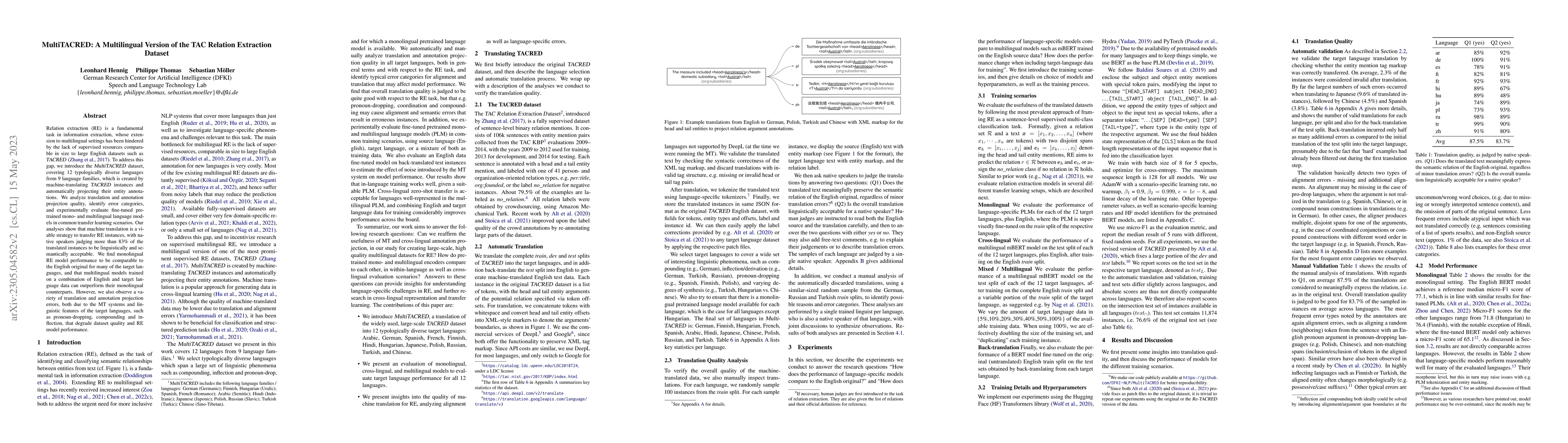 Thumbnail for MultiTACRED: A Multilingual Version of the TAC Relation Extraction
  Dataset