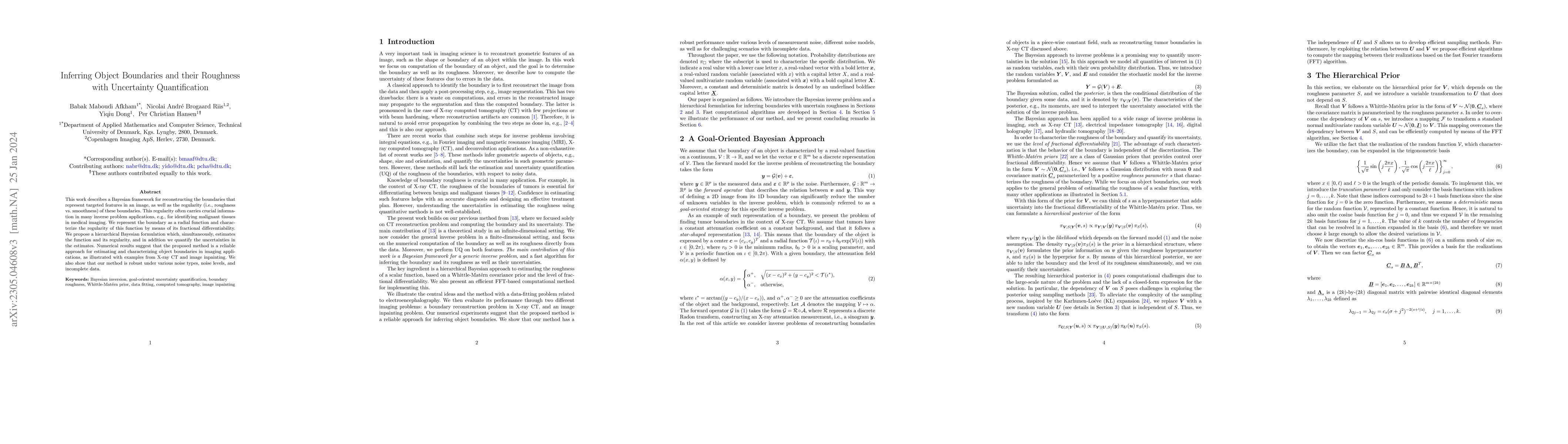 Thumbnail for Inferring Object Boundaries and their Roughness with Uncertainty
  Quantification