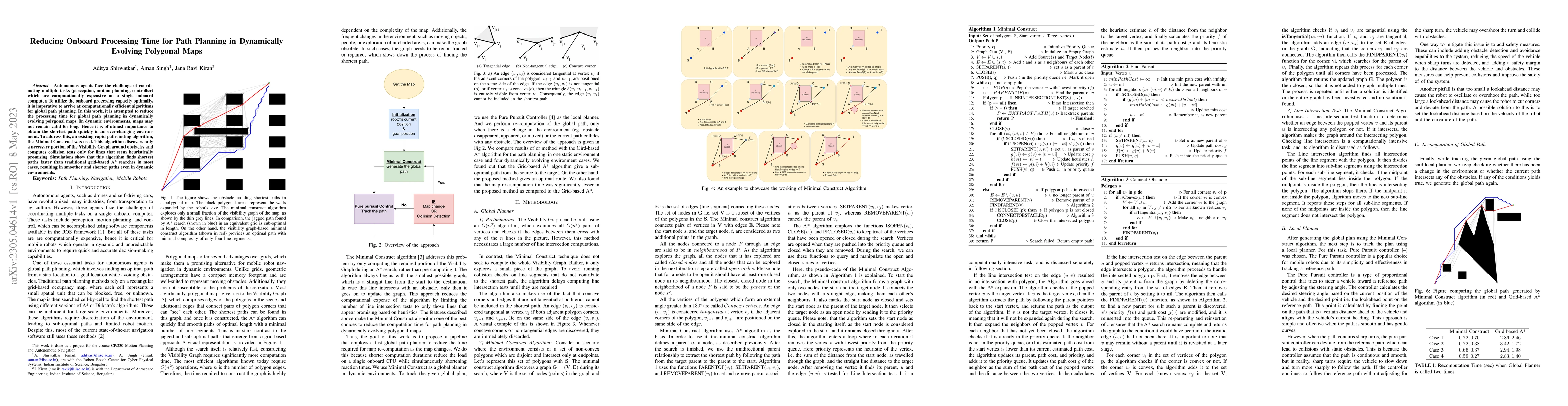 Thumbnail for Reducing Onboard Processing Time for Path Planning in Dynamically
  Evolving Polygonal Maps
