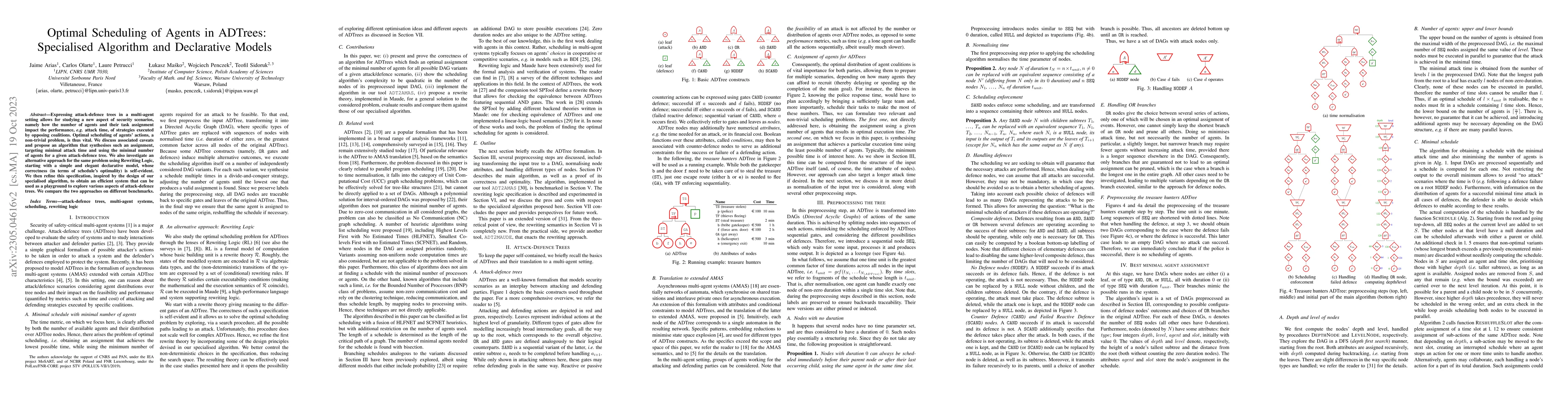Thumbnail for Optimal Scheduling of Agents in ADTrees: Specialised Algorithm and
  Declarative Models