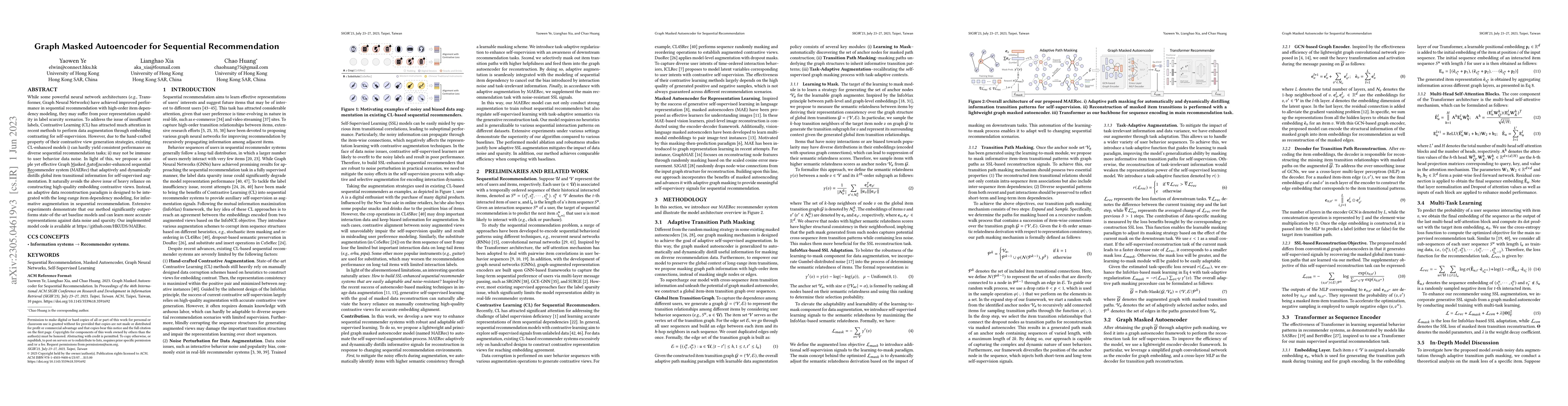 Thumbnail for Graph Masked Autoencoder for Sequential Recommendation