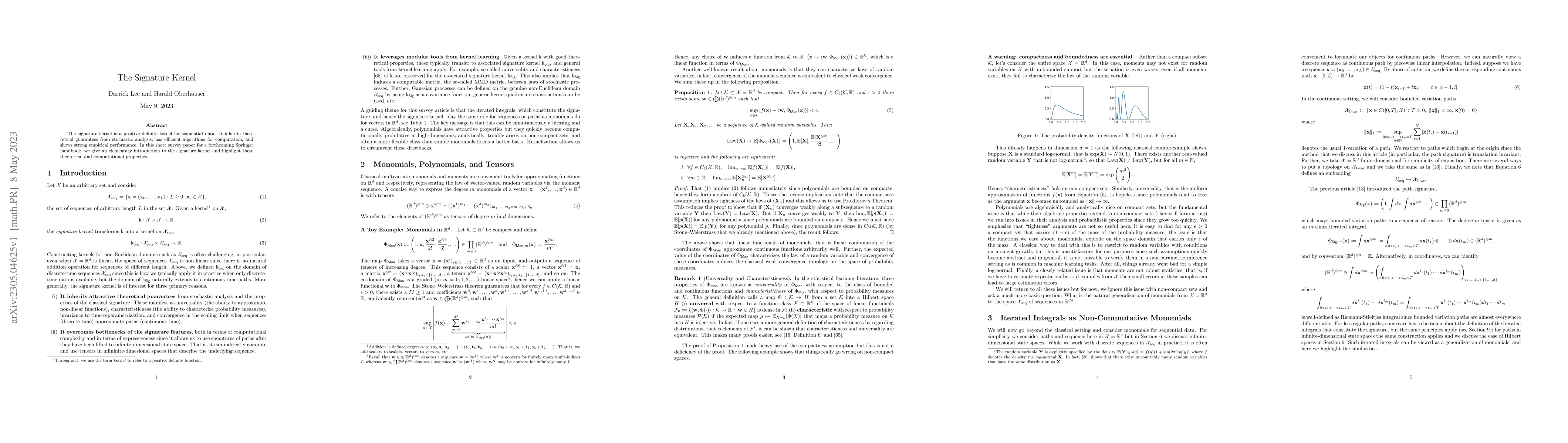 Thumbnail for The Signature Kernel