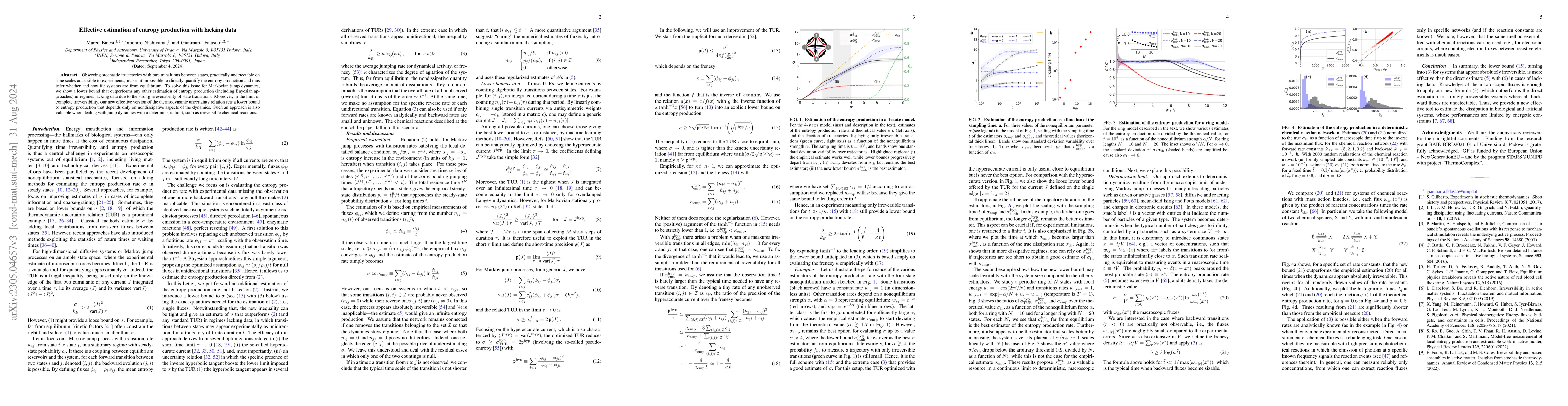 Thumbnail for Effective estimation of entropy production with lacking data