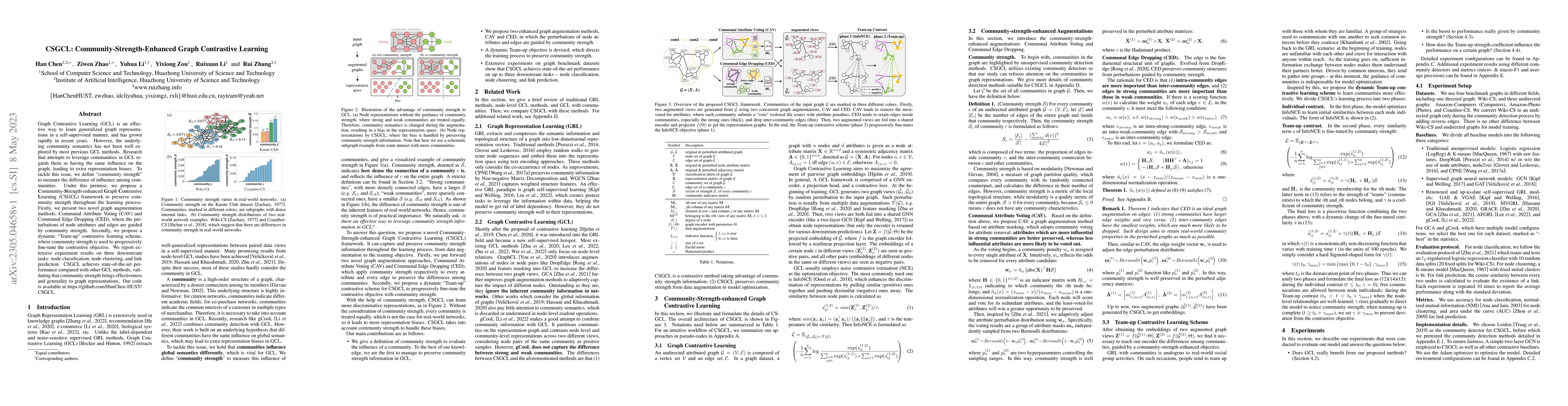 Thumbnail for CSGCL: Community-Strength-Enhanced Graph Contrastive Learning