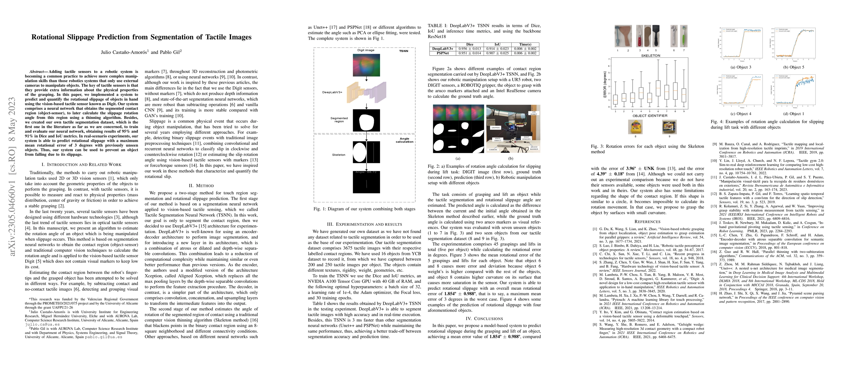Thumbnail for Rotational Slippage Prediction from Segmentation of Tactile Images