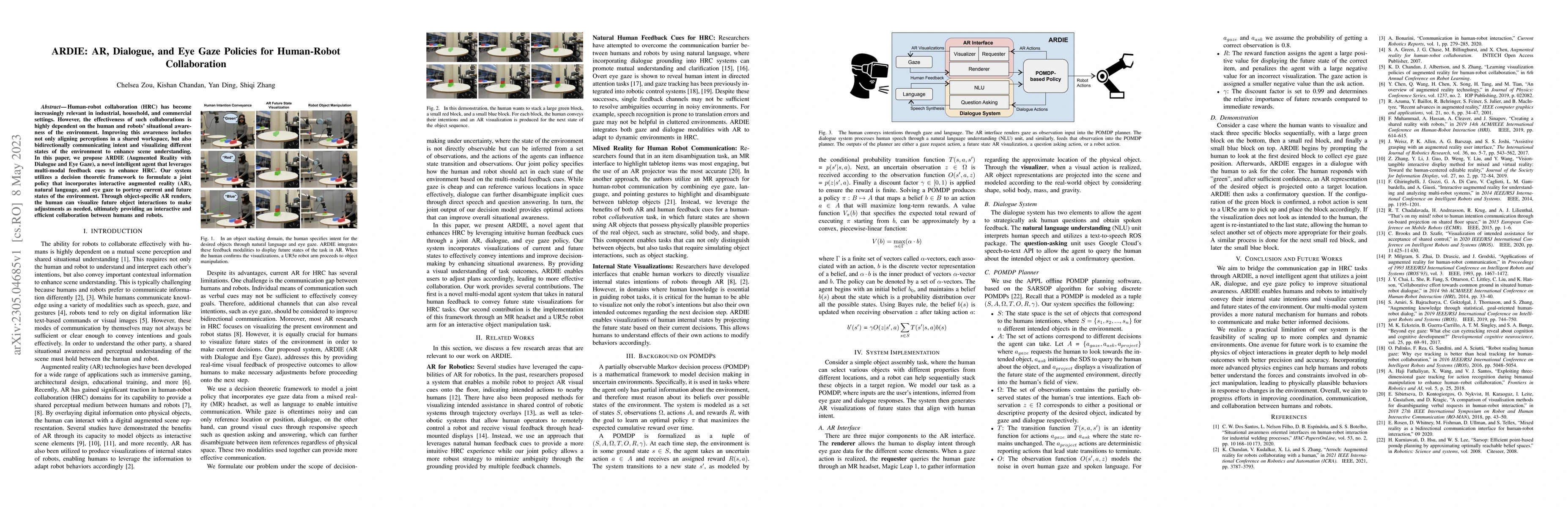 Thumbnail for ARDIE: AR, Dialogue, and Eye Gaze Policies for Human-Robot Collaboration