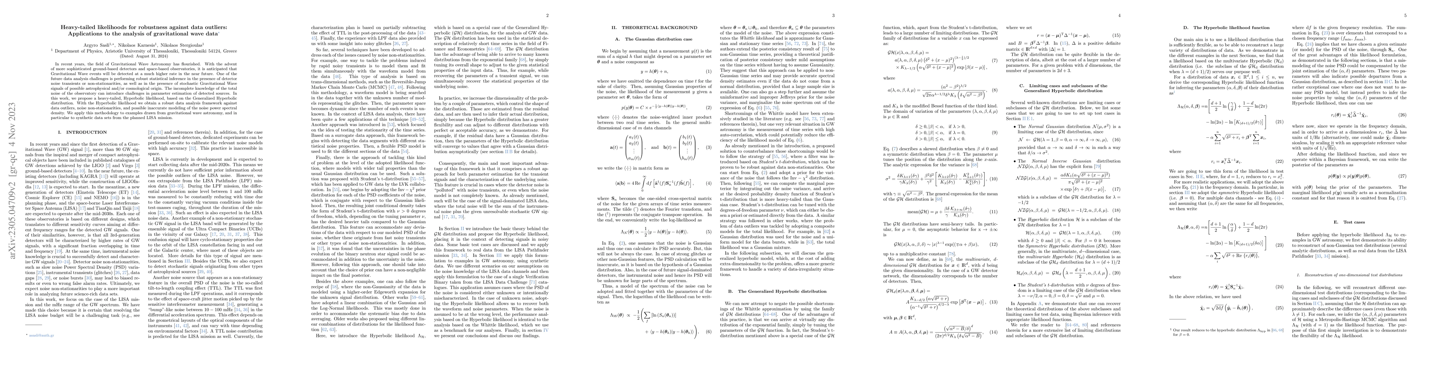 Thumbnail for Heavy-tailed likelihoods for robustness against data outliers:
  Applications to the analysis of gravitational wave data
