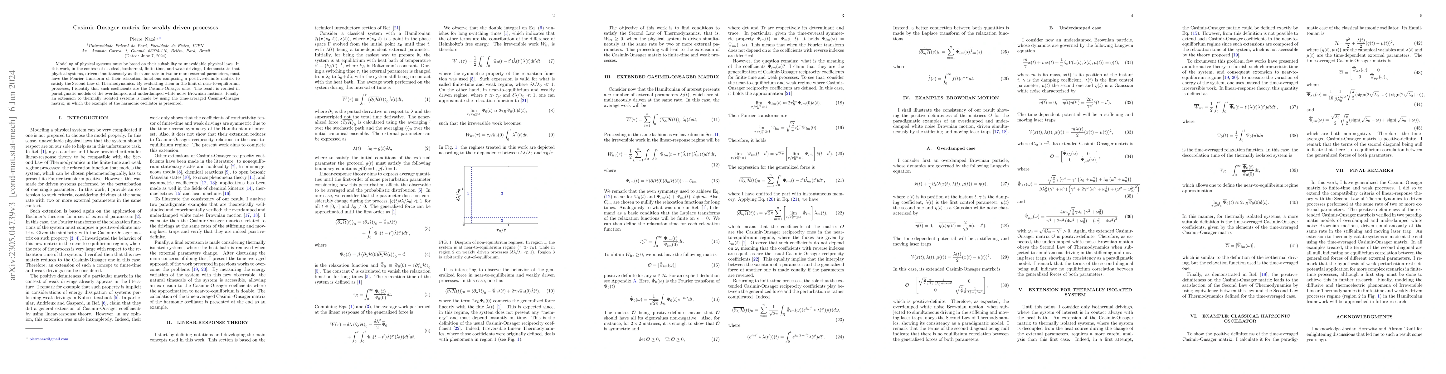 Thumbnail for Casimir-Onsager matrix for weakly driven processes