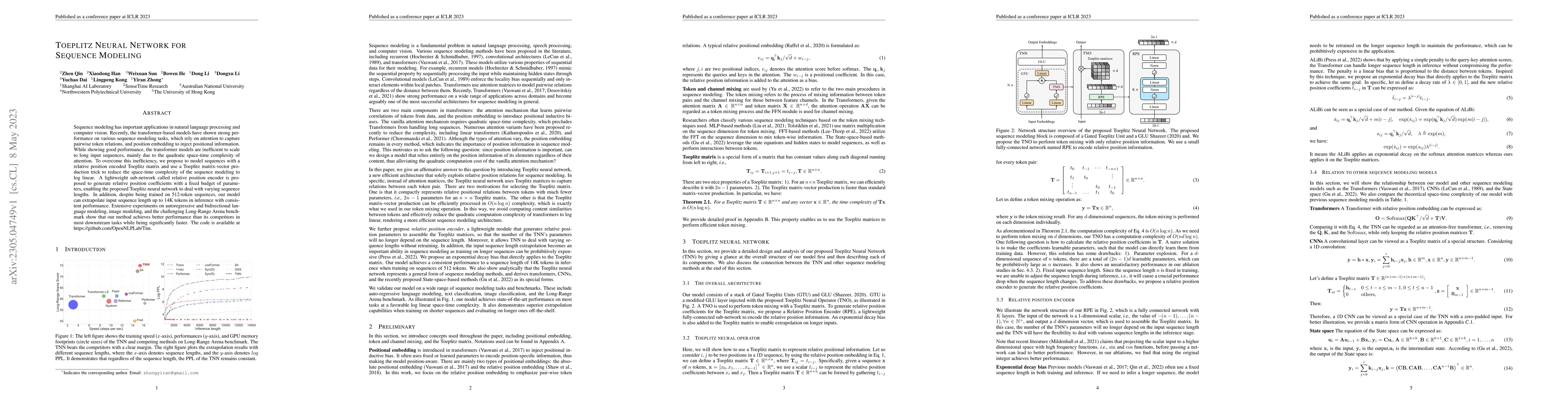 Thumbnail for Toeplitz Neural Network for Sequence Modeling
