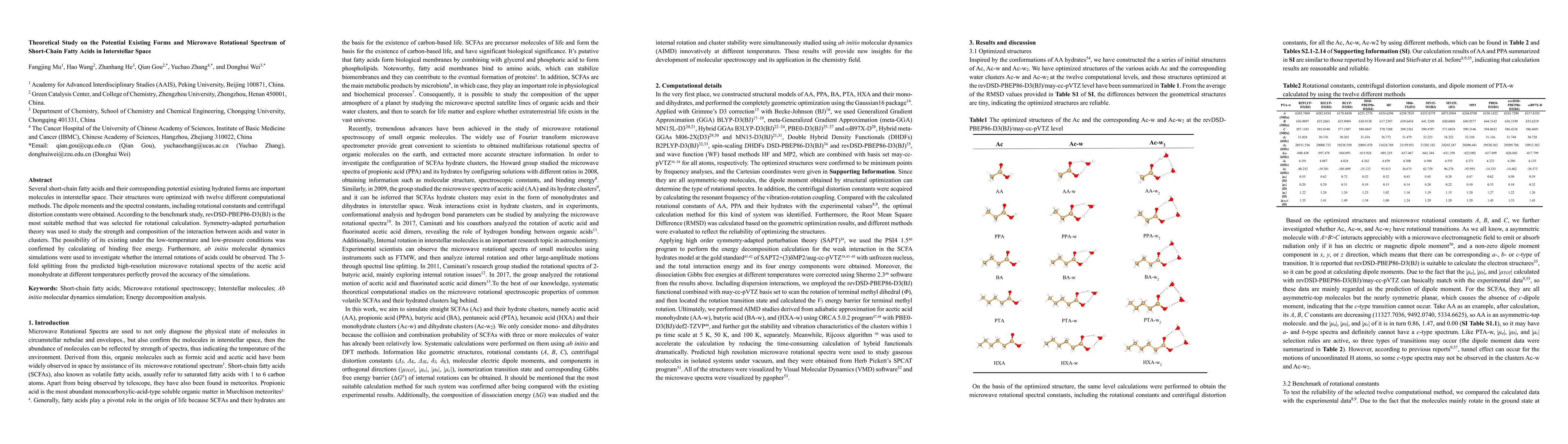 Thumbnail for Theoretical Study on the Potential Existing Forms and Microwave
  Rotational Spectrum of Short-Chain Fatty Acids in Interstellar Space