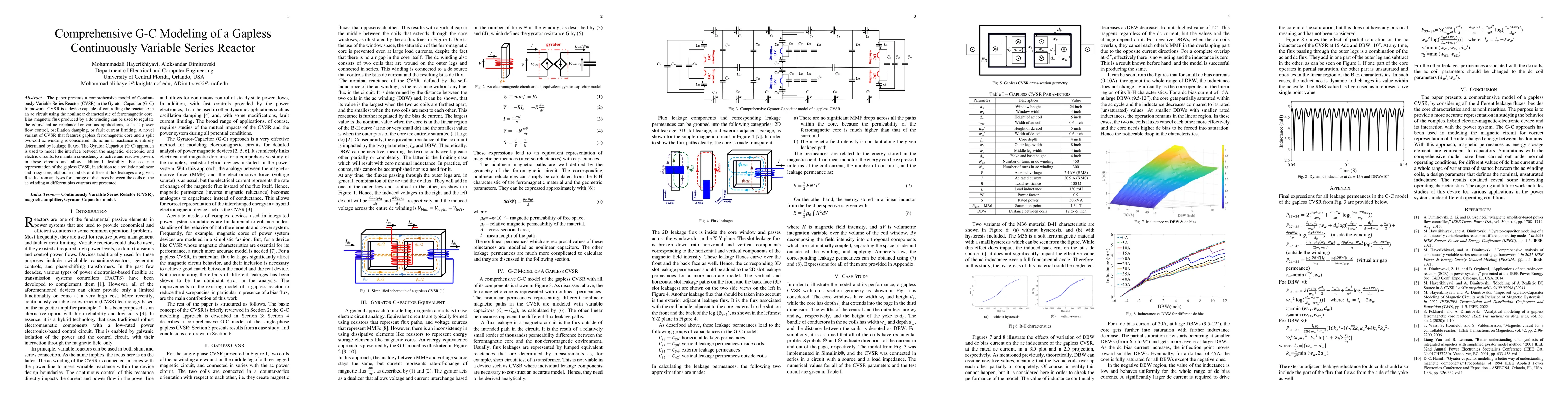 Thumbnail for Comprehensive G-C Modeling of a Gapless Continuously Variable Series
  Reactor