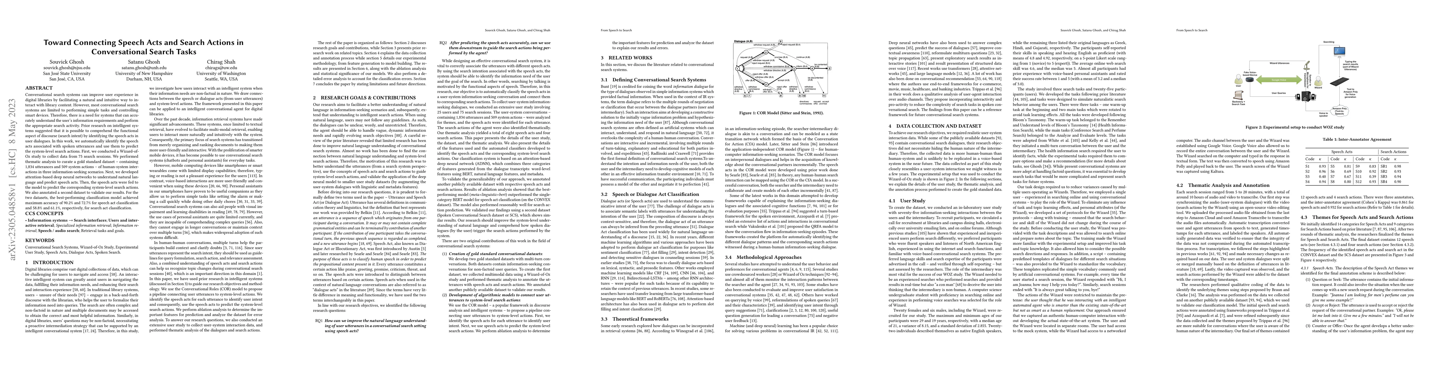 Thumbnail for Toward Connecting Speech Acts and Search Actions in Conversational
  Search Tasks