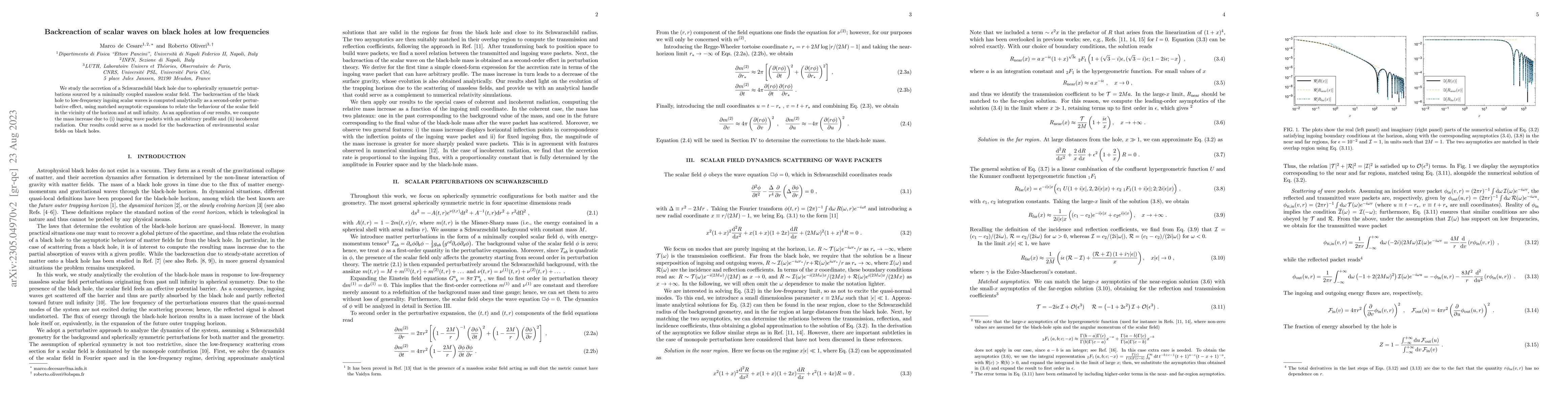 Thumbnail for Backreaction of scalar waves on black holes at low frequencies