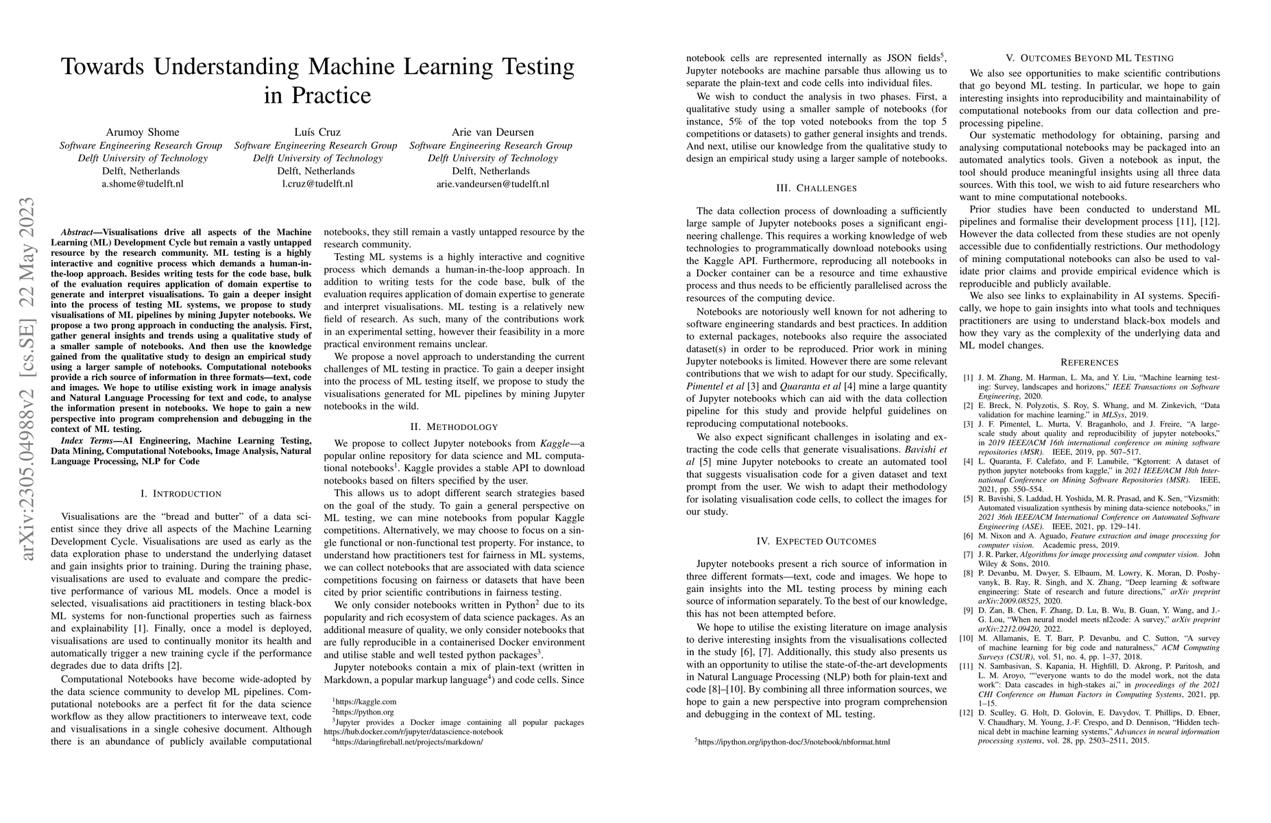 Thumbnail for Towards Understanding Machine Learning Testing in Practise