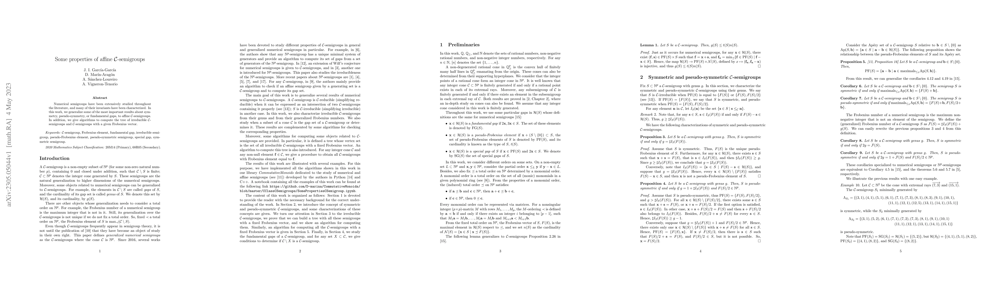 Thumbnail for Some properties of affine $\mathcal C$-semigroups