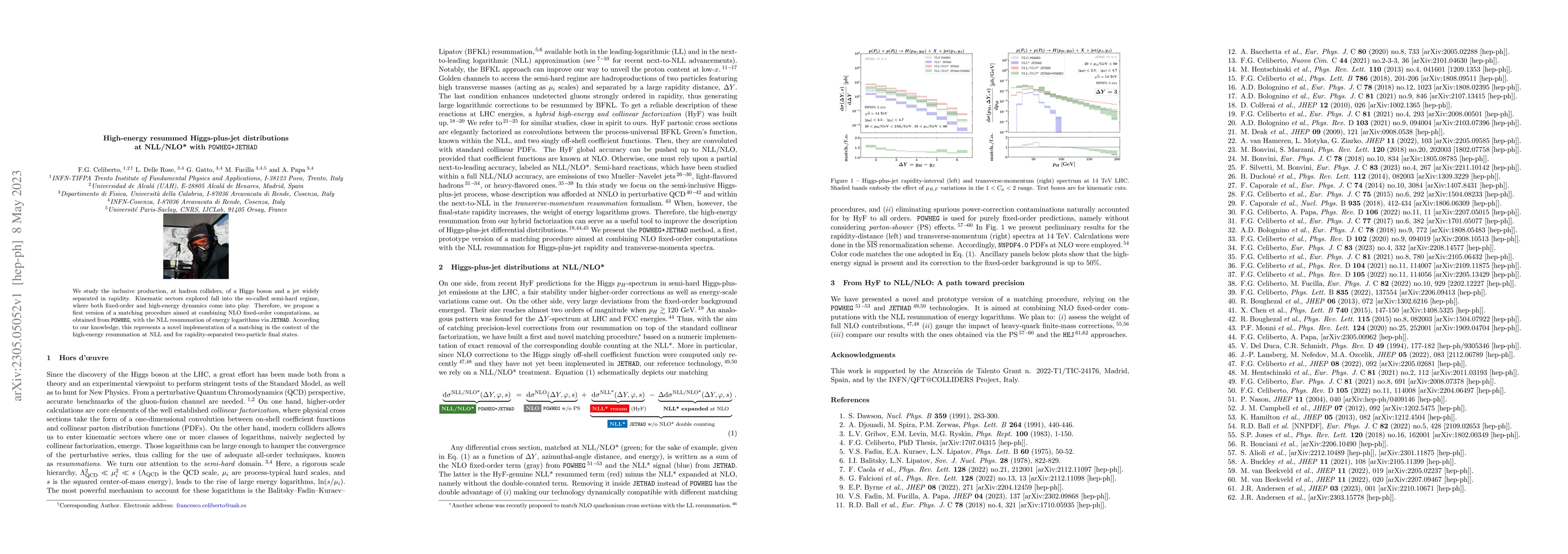 Thumbnail for High-energy resummed Higgs-plus-jet distributions at NLL/NLO* with
  POWHEG+JETHAD