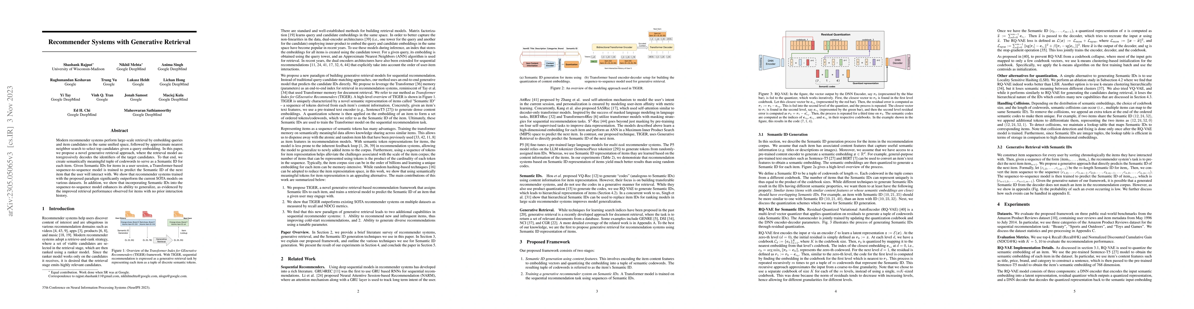 Thumbnail for Recommender Systems with Generative Retrieval