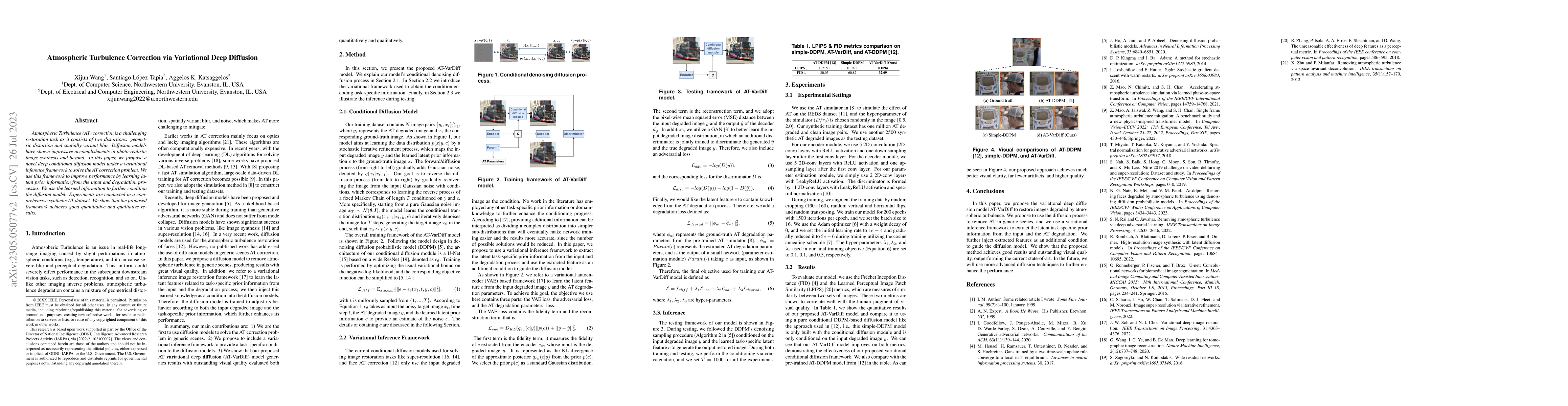 Thumbnail for Atmospheric Turbulence Correction via Variational Deep Diffusion