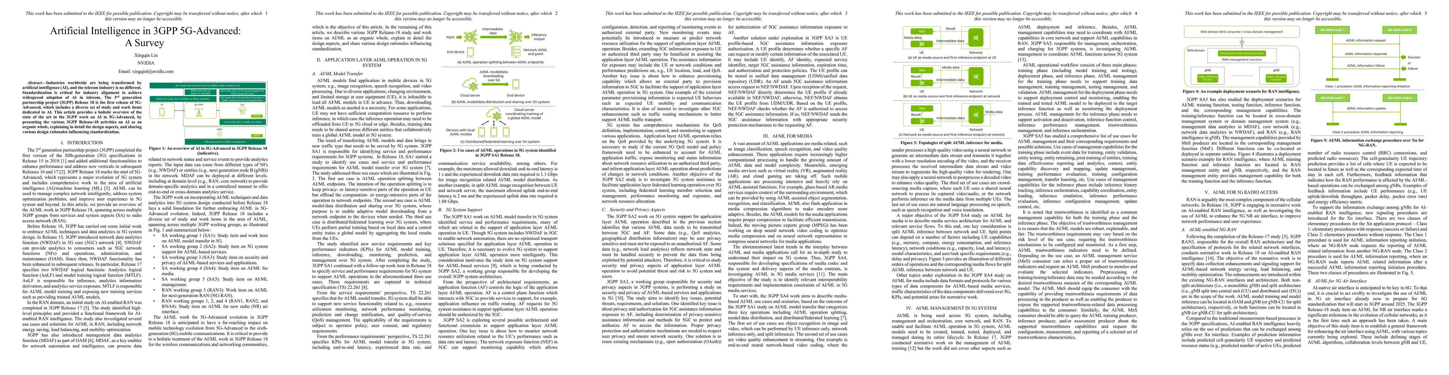 Thumbnail for Artificial Intelligence in 3GPP 5G-Advanced: A Survey