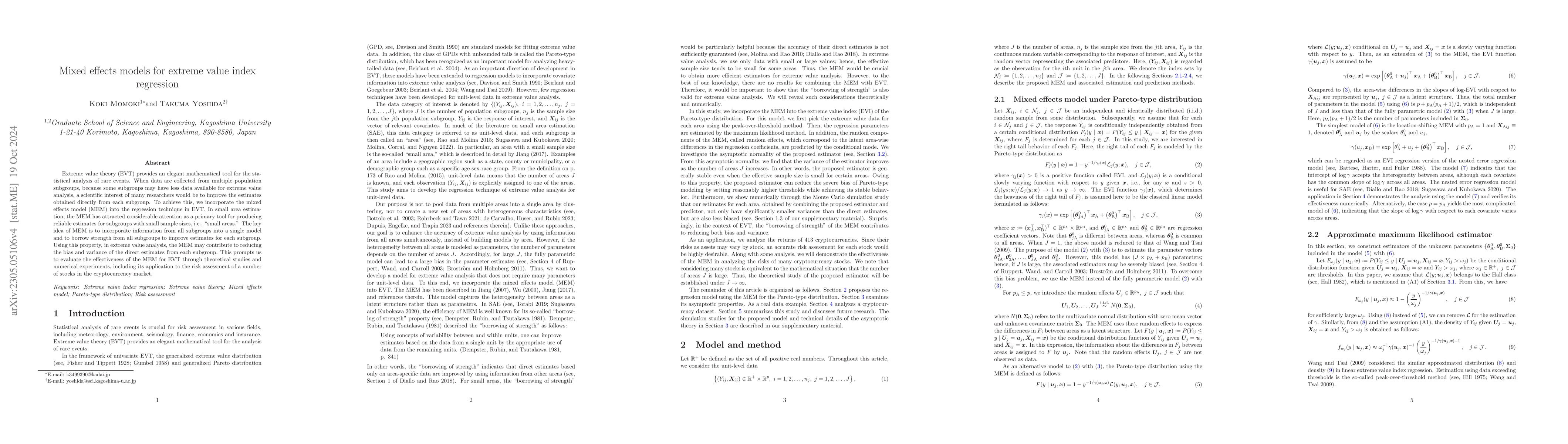 Thumbnail for Unit-level mixed effects models for conditional extremes