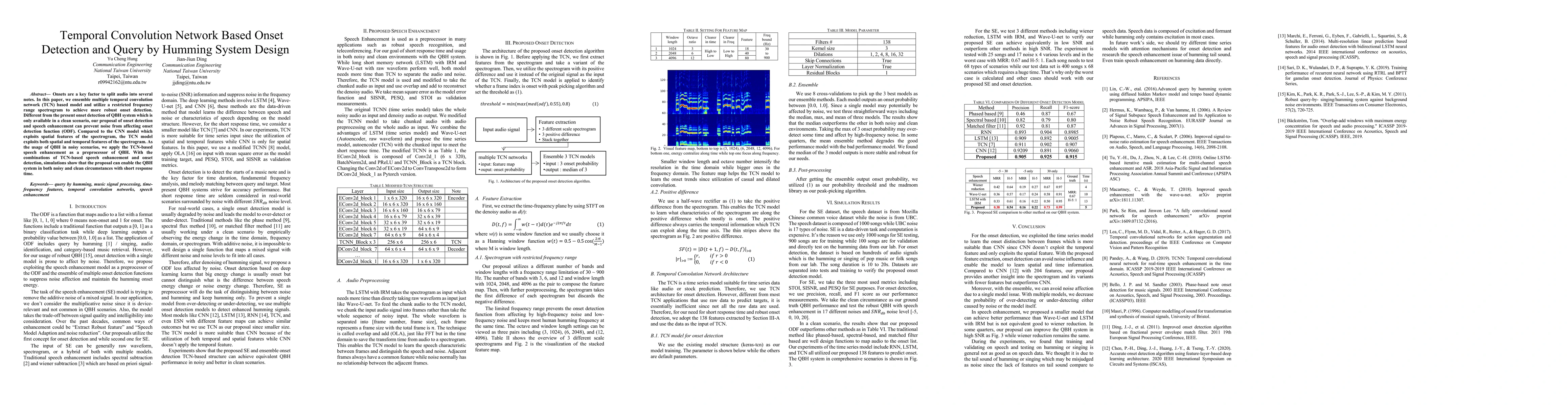 Thumbnail for Temporal Convolution Network Based Onset Detection and Query by Humming
  System Design