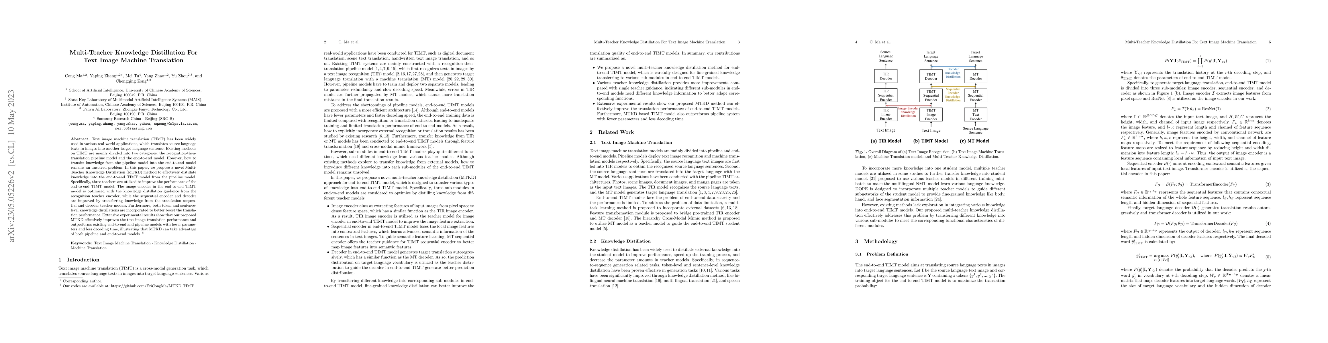 Thumbnail for Multi-Teacher Knowledge Distillation For Text Image Machine Translation
