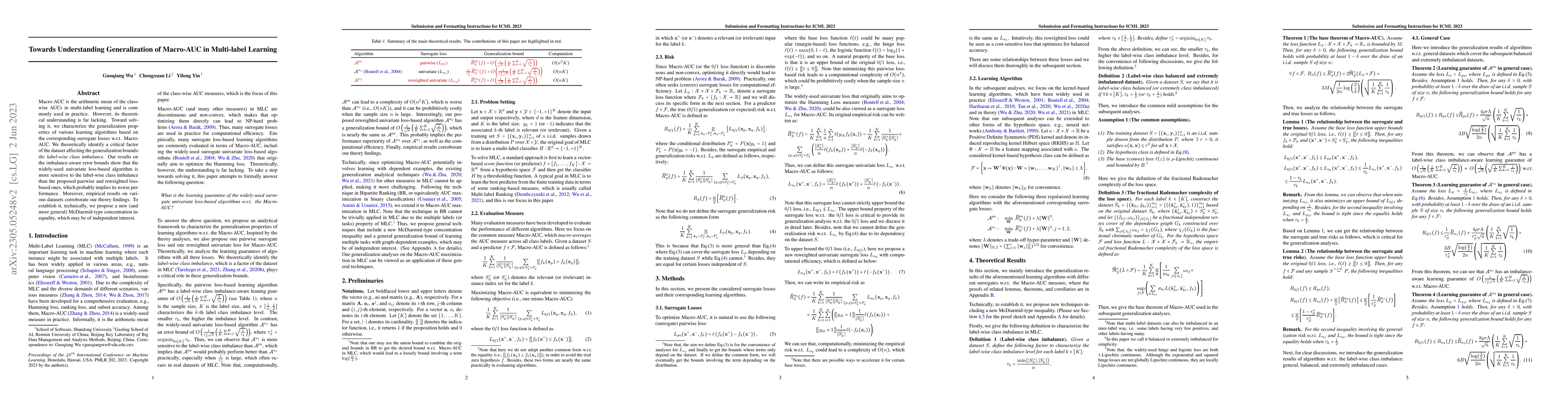 Thumbnail for Towards Understanding Generalization of Macro-AUC in Multi-label
  Learning