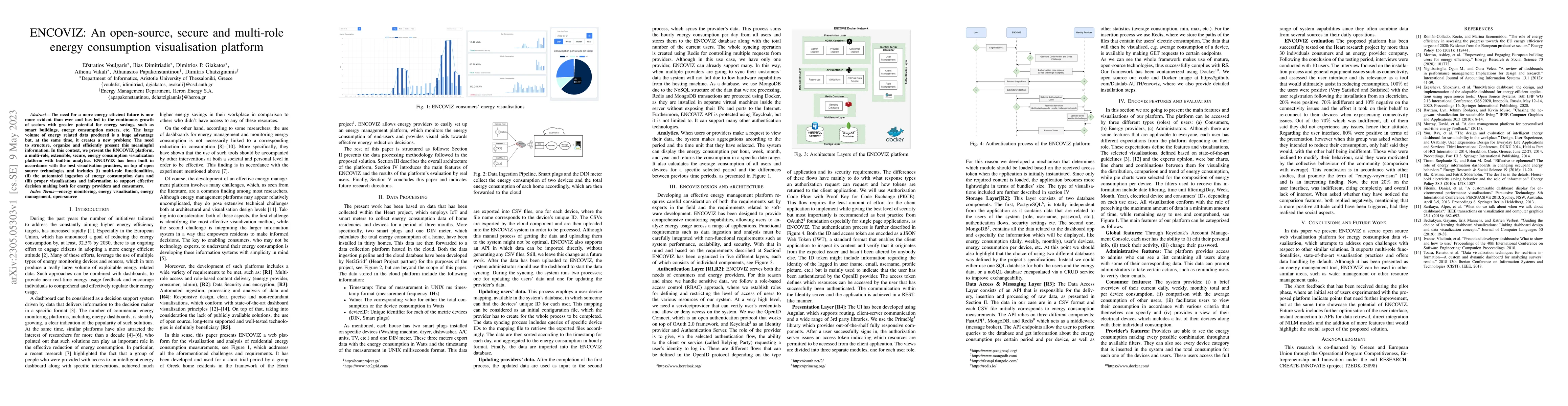 Thumbnail for ENCOVIZ: An open-source, secure and multi-role energy consumption
  visualisation platform