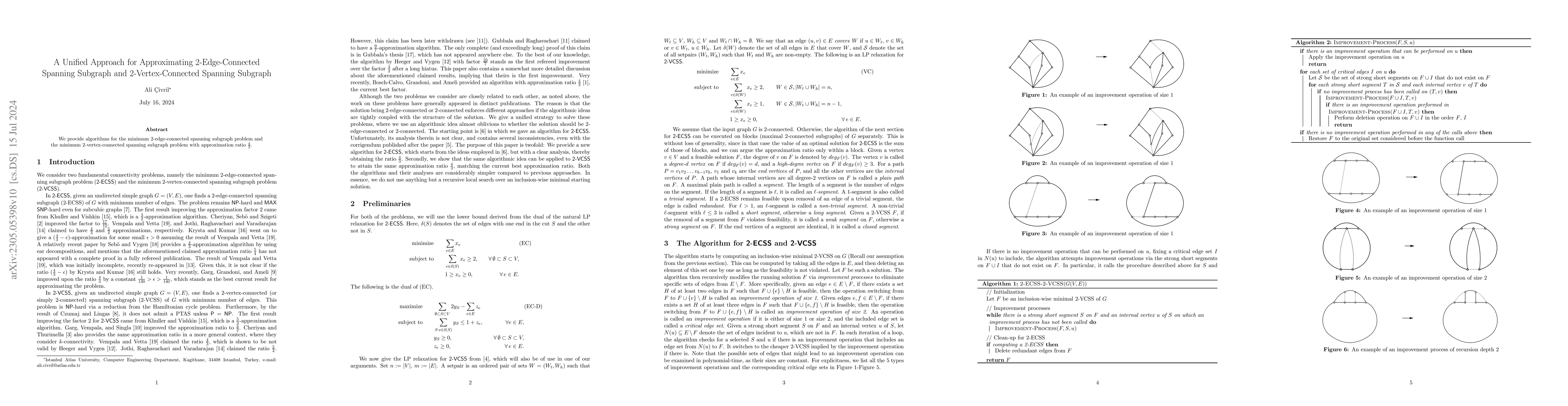 Thumbnail for A Unified Approach for Approximating 2-Edge-Connected Spanning Subgraph
  and 2-Vertex-Connected Spanning Subgraph