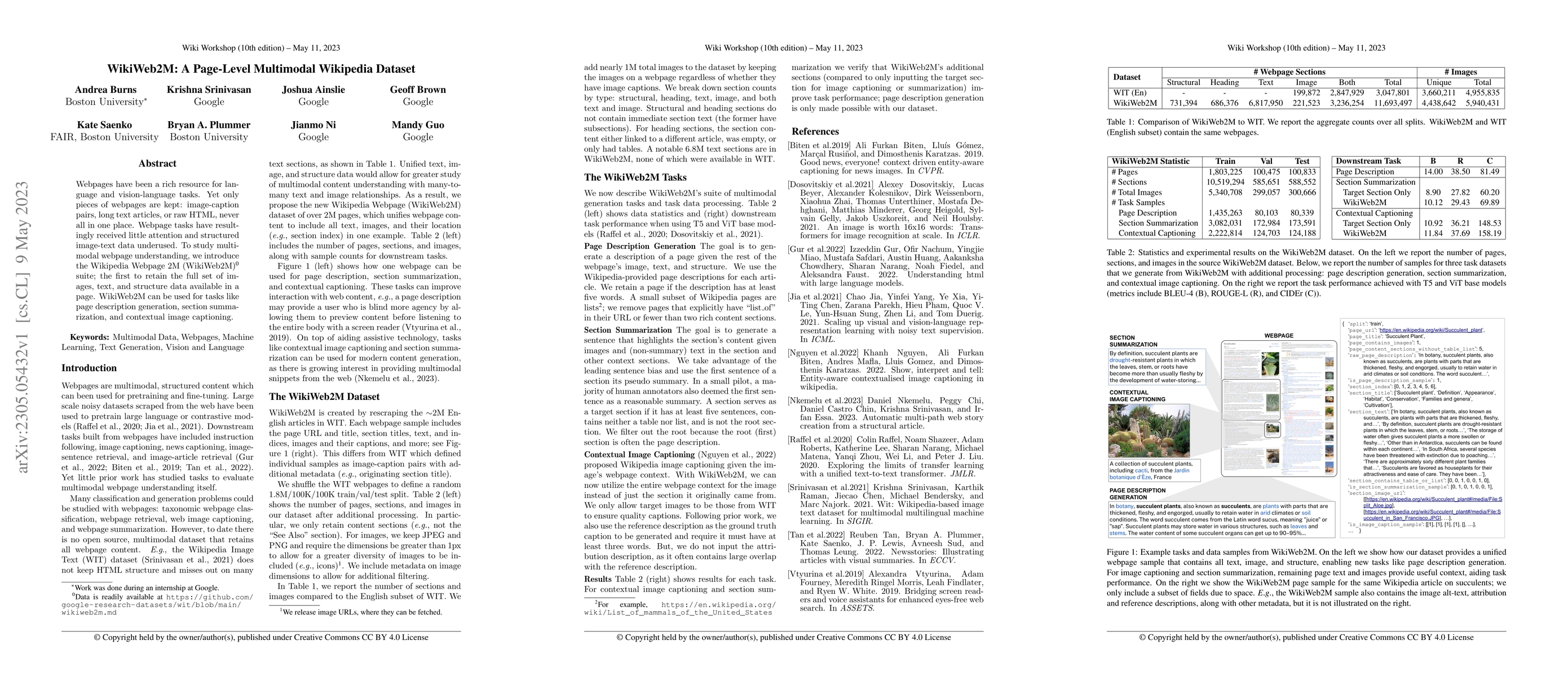 Thumbnail for WikiWeb2M: A Page-Level Multimodal Wikipedia Dataset