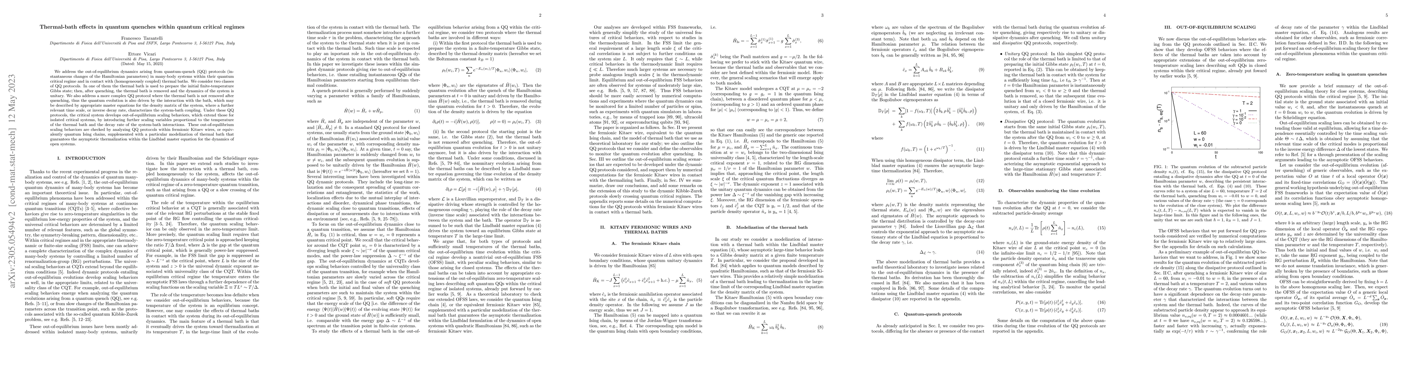 Thumbnail for Thermal-bath effects in quantum quenches within quantum critical regimes