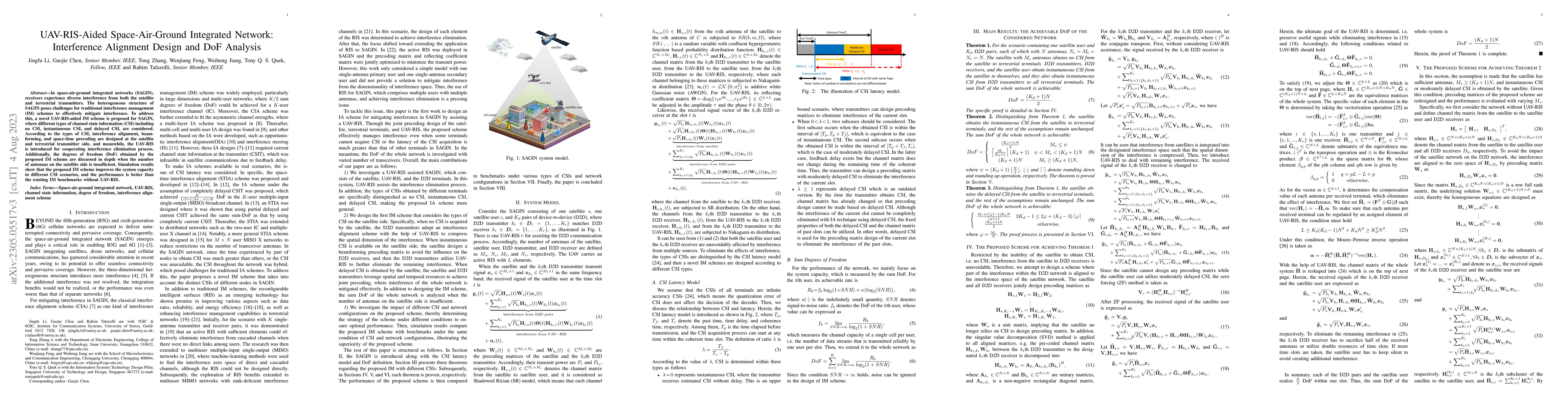 Thumbnail for UAV-RIS-Aided Space-Air-Ground Integrated Network: Interference
  Alignment Design and DoF Analysis