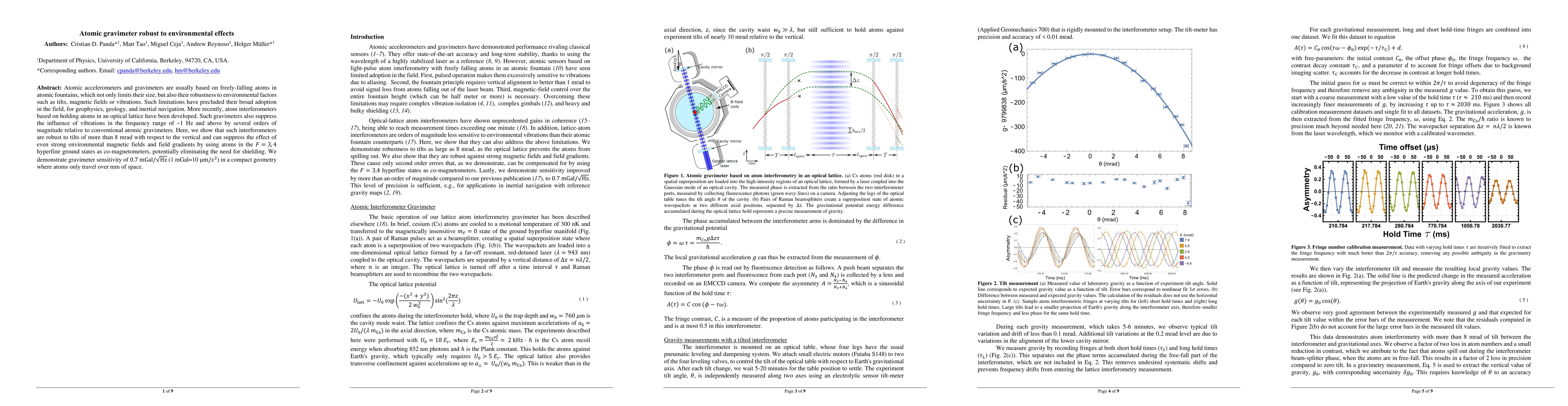 Thumbnail for Atomic gravimeter robust to environmental effects