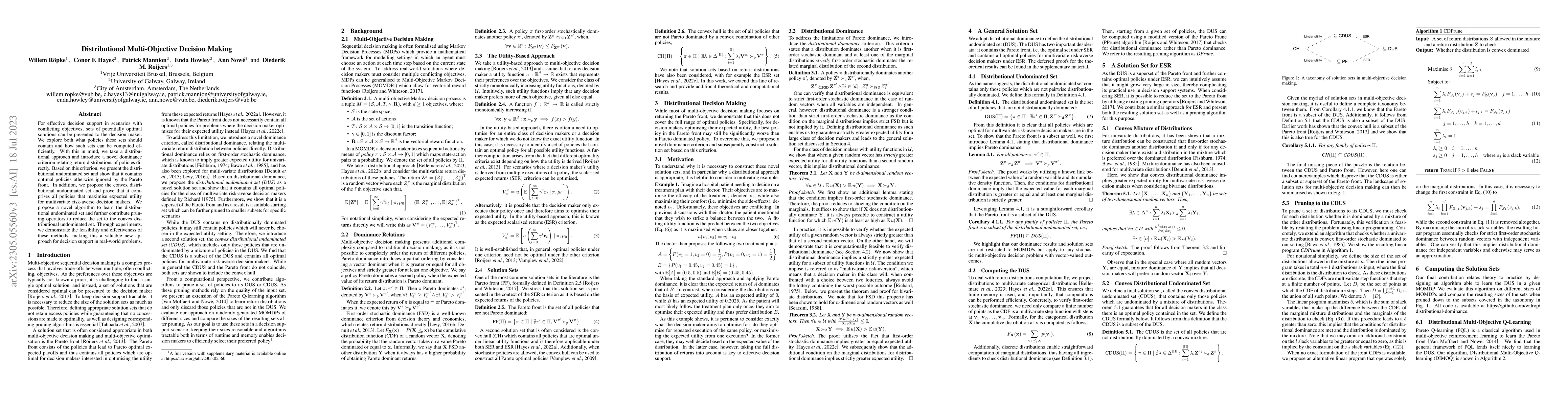 Thumbnail for Distributional Multi-Objective Decision Making