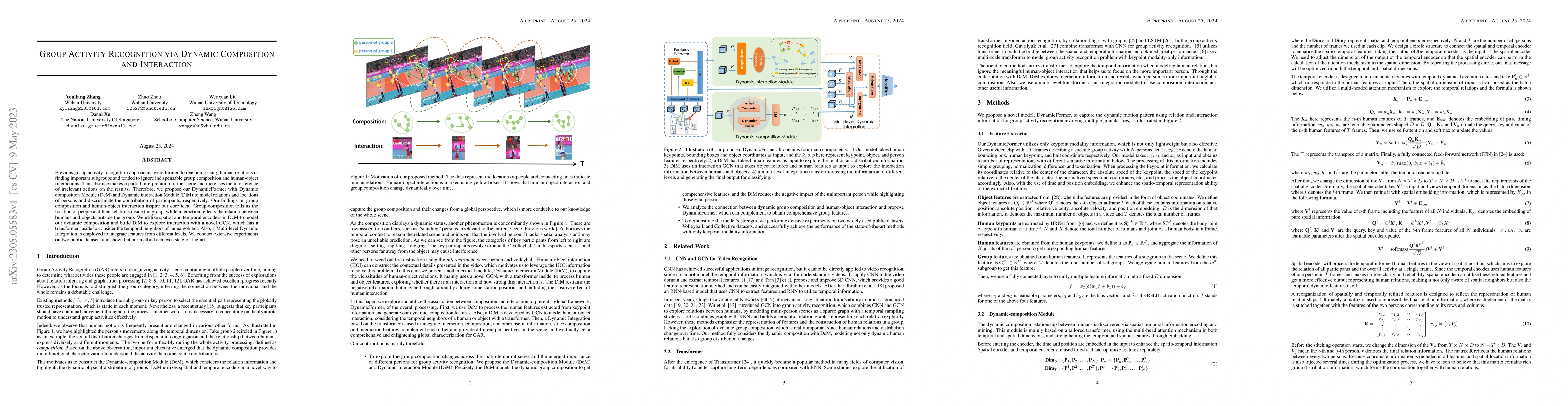 Thumbnail for Group Activity Recognition via Dynamic Composition and Interaction