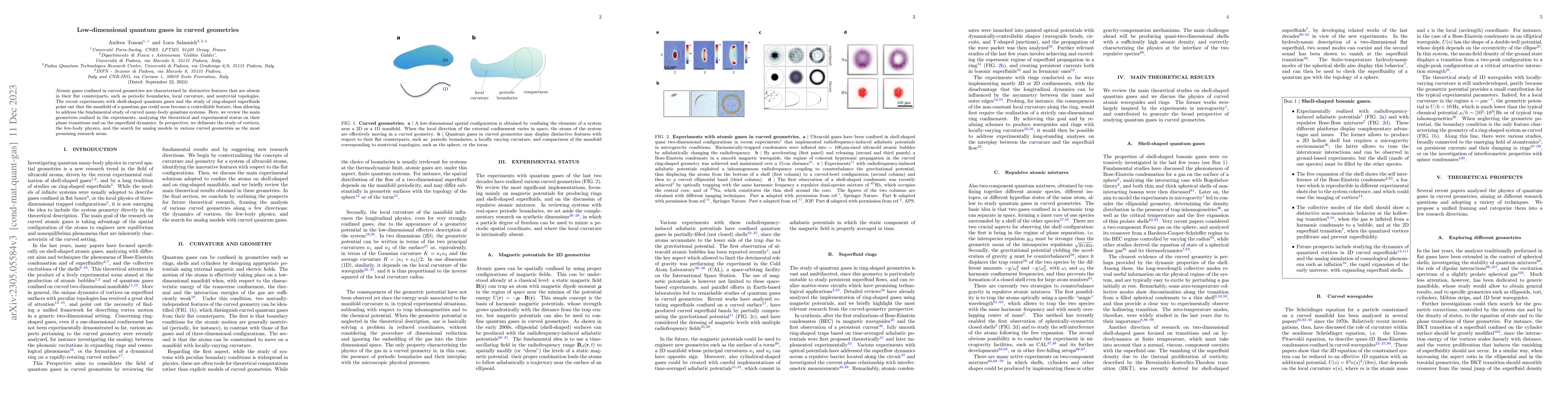 Thumbnail for Low-dimensional quantum gases in curved geometries