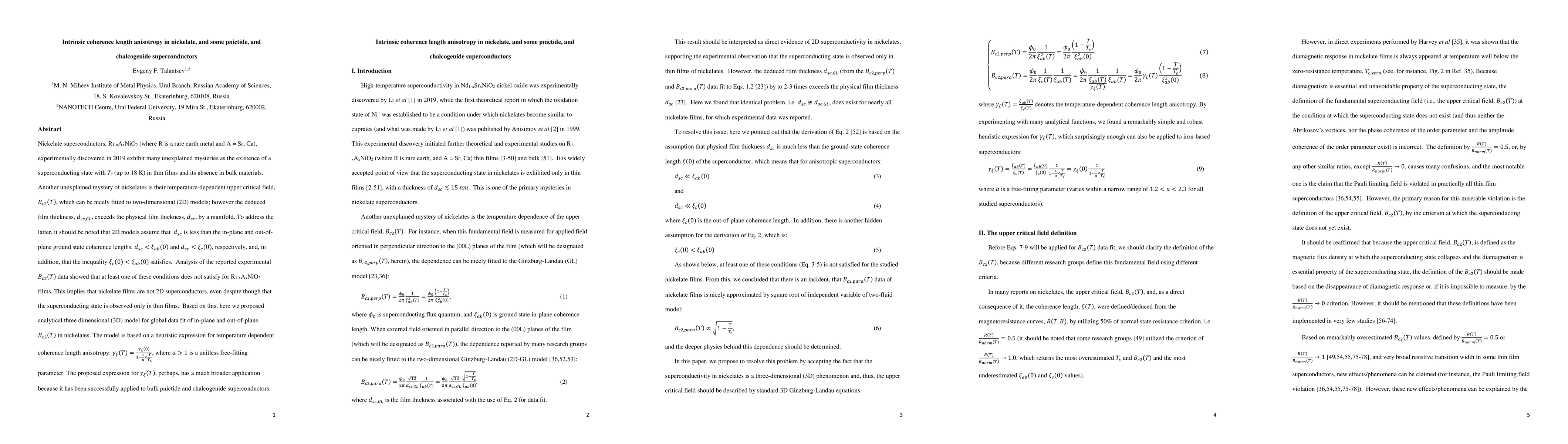Thumbnail for Intrinsic coherence length anisotropy in nickelate, and some pnictide,
  and chalcogenide superconductors