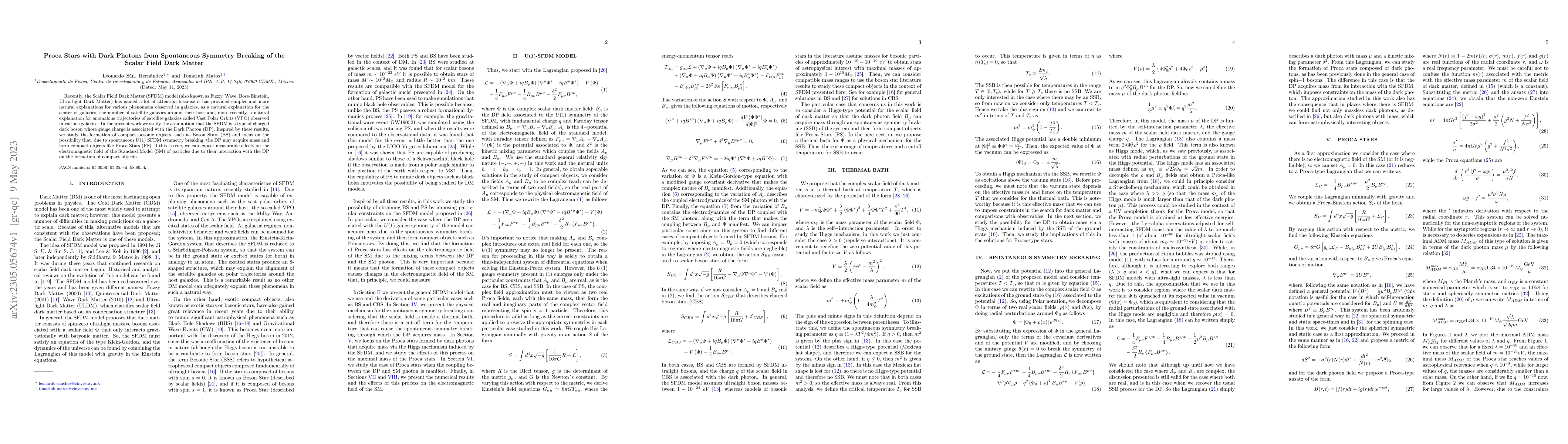 Thumbnail for Proca Stars with Dark Photons from Spontaneous Symmetry Breaking of the
  Scalar Field Dark Matter